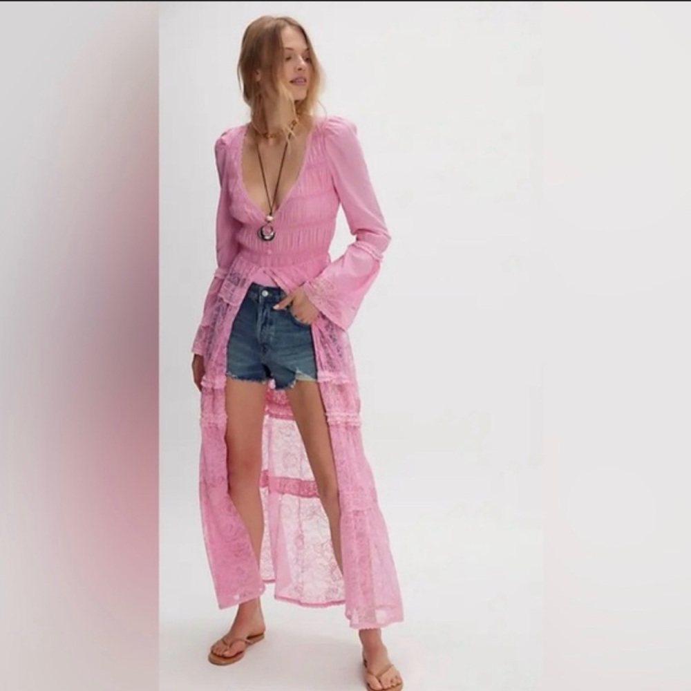 NWT Free People Sweet Saloon Maxi Bodysuit Small